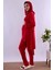 Gri Tesettürlü Sabahlıklı Hamile Lohusa Pijama Takımı BYL2T24012 3