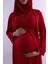 Gri Tesettürlü Sabahlıklı Hamile Lohusa Pijama Takımı BYL2T24012 5