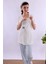 Mavi Hamile Lohusa Pijama Takımı BYL220742 4