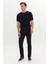 Erkek Siyah 360 Derece Her Yöne Esneyen Slim Fit Dar Kesim Diyagonal Esnek Desenli Pantolon 5