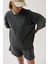 Oversize Lazer Kesim Bisiklet Yaka T-Shirt 4