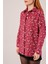 Eskitme Görünümlü Denim Bordo Gömlek 3