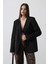 Önü Bağlamalı Blazer Ceket - Siyah 1