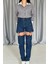 Mavi Askılı Iki Parça Jeans Pantolon 3