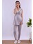 Gri Hamile Lohusa Pijama Takımı BYL280322 2