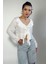 Kadın Regular Fit Bağlamalı Krinkıl Viskon Uzun Kollu Bluz ,kadın Önü Bağlamalı Bluz 1