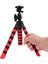 Akrobat Silikon Ayaklı Telefon Dslr Kamera Ahtapot Tripod 3 Ayak - Kırmızı 1