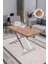 Home Üst Tabla Mdf Urartu Oval Köşe Alt Ayak Krom 3