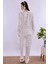 Ekru Dantelli Sabahlık Pijama Takımı BYL211252 3