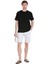 Siyah Regular Fit 100% Pamuk Bisiklet Yaka Oversize Tişört 2