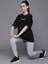 Baskılı Oversize T-Shirt - Siyah 5