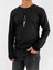 Erkek Slim Fit Fitilli Basic Esnek Uzun Kollu T-Shirt Siyah 1
