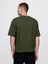 Erkek Haki Oversized Athletic Logo T-Shirt 4