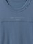 Erkek Mavi Oversized Athletic Logo T-Shirt 3