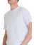 Beyaz Regular Fit 100% Pamuk Bisiklet Yaka Oversize Tişört 4