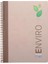 1793 Enviro Spiralli Defter 17 x 24 cm 100 Yaprak Çizgili Karton Kapak - Kraft 1
