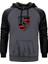 Porsche Gri Renk Reglan Kol Kapşonlu Sweatshirt 1