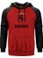 Ferrari Logo Kırmızı Renk Reglan Kol Kapşonlu Sweatshirt 1
