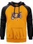 Born To Ride Sarı Renk Reglan Kol Kapşonlu Sweatshirt 1