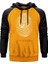 Octopus Print Sarı Renk Reglan Kol Kapşonlu Sweatshirt 1