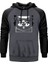 Cat Chakra Gri Renk Reglan Kol Kapşonlu Sweatshirt 1