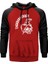 Ac Dc Thunderstuck Skull Kırmızı Renk Reglan Kol Kapşonlu Sweatshirt 1