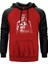 Batman Who Laughs Kırmızı Renk Reglan Kol Kapşonlu Sweatshirt 1