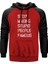 Stop Making Stupid People Kırmızı Renk Reglan Kol Kapşonlu Sweatshirt 1
