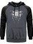 Dark Throne Gri Renk Reglan Kol Kapşonlu Sweatshirt 1