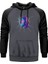 Spiderman Spider Web Gri Renk Reglan Kol Kapşonlu Sweatshirt 1