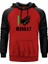 Kripto Para Pazartesi Kırmızı Renk Reglan Kol Kapşonlu Sweatshirt 1