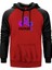 Could9 Purple Kırmızı Renk Reglan Kol Kapşonlu Sweatshirt 1