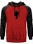 Billie Eilish Logo Black Kırmızı Renk Reglan Kol Kapşonlu Sweatshirt 1