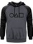Squid Game Symbol Gri Renk Reglan Kol Kapşonlu Sweatshirt 1