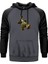 Buz Devri Sit Gri Renk Reglan Kol Kapşonlu Sweatshirt 1