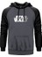 Star Wars Logo 2 Gri Renk Reglan Kol Kapşonlu Sweatshirt 1