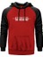 Piano Beat Kırmızı Renk Reglan Kol Kapşonlu Sweatshirt 1
