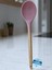 Bambu Saplı Silikon Kaşık Pembe Rengi 1
