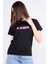 Çetinkaya Fithit 8492 Bayan Bisiklet Yaka 30/1 Compact Penye Süprem Baskılı T-Shirt Siyah 1