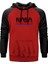 Nasa Red Blue Kırmızı Renk Reglan Kol Kapşonlu Sweatshirt 1