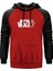 Star Wars Logo 2 Kırmızı Renk Reglan Kol Kapşonlu Sweatshirt 1