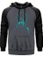 Skrillex Silliuette Gri Renk Reglan Kol Kapşonlu Sweatshirt 1