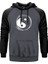 Ying Yang Joya Life Gri Renk Reglan Kol Kapşonlu Sweatshirt 1