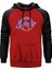 Lebron James Lakers Logo Kırmızı Renk Reglan Kol Kapşonlu Sweatshirt 1