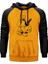 Minecraft Sketcky Steve Sarı Renk Reglan Kol Kapşonlu Sweatshirt 1