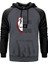 La Casa De Papel Half Face Gri Renk Reglan Kol Kapşonlu Sweatshirt 1