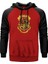 Harry Potter Hogwarts Logo Kırmızı Renk Reglan Kol Kapşonlu Sweatshirt 1