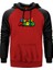 Super Mario Logo Kırmızı Renk Reglan Kol Kapşonlu Sweatshirt 1