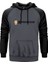 La Casa De Papel Face Gri Renk Reglan Kol Kapşonlu Sweatshirt 1