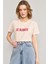Çetinkaya Fithit 8492 Bayan Bisiklet Yaka 30/1 Compact Penye Süprem Baskılı T-Shirt Taş 1